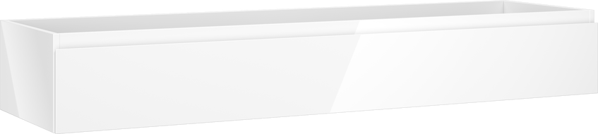Mexen Orio meuble de salle de bain sous lavabo 160 cm, 1 tiroir, blanc brillant - 91A10-16023-1-BF00