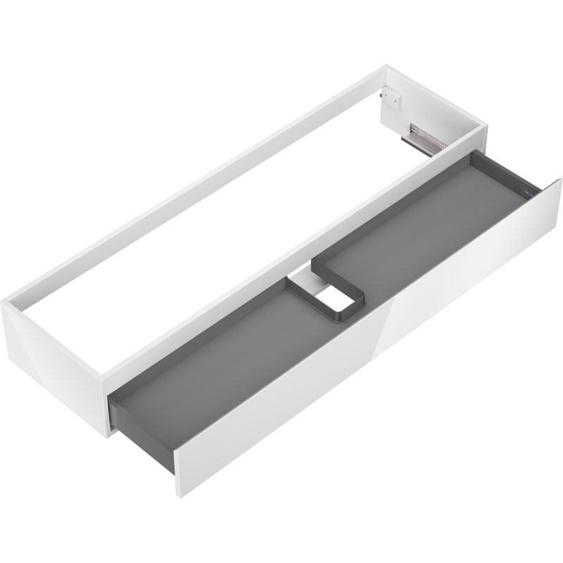 Mexen Orio meuble sous-lavabo 160 cm, 1 tiroir, blanc brillant - 91A10-16023-1-BF00