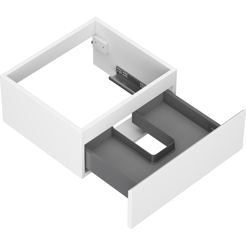 Mexen Orio meuble de salle de bains sous-vasque 50 cm, 1 tiroir, blanc mat- 91A10-05023-1-BF01