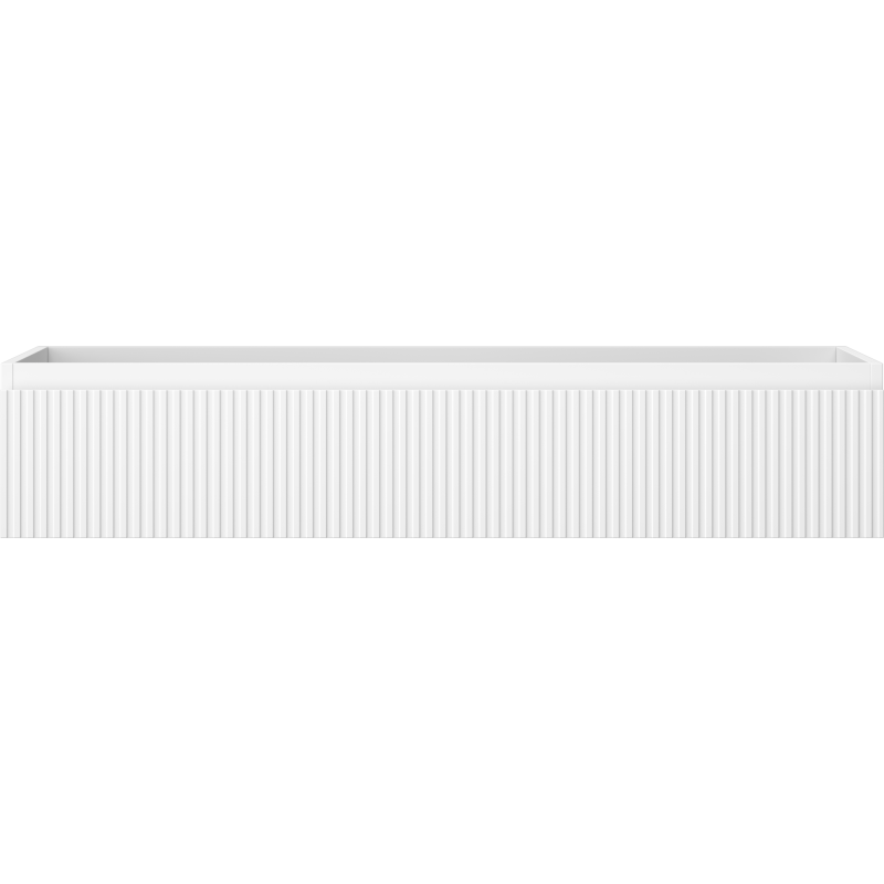Mexen Rivel armoire de salle de bain sous lavabo 120 cm, 1 tiroir, rainurée, blanc mat - 91A20-12023-1-BF01