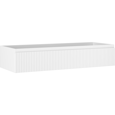 Mexen Rivel meuble de salle de bain sous lavabo 120 cm, 1 tiroir, rainuré, blanc mat - 91A20-12023-1-BF01
