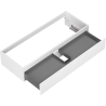 Mexen Rivel meuble de salle de bain sous lavabo 120 cm, 1 tiroir, rainuré, blanc mat - 91A20-12023-1-BF01