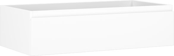 Mexen Orio meuble de salle de bain sous lavabo 90 cm, 1 tiroir, blanc mat - 91A10-09023-1-BF01