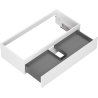 Mexen Orio meuble de salle de bain sous lavabo 100 cm, 1 tiroir, blanc mat - 91A10-10023-1-BF01