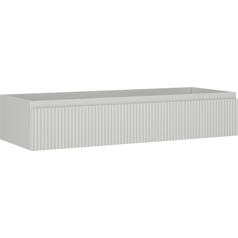 Mexen Rivel meuble de salle de bain sous vasque 120 cm, 1 tiroir, rainuré, gris mat - 91A20-12023-1-BF62