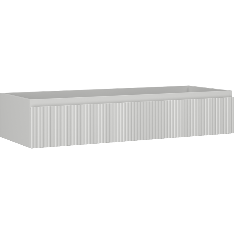 Mexen Rivel meuble de salle de bains sous lavabo 120 cm, 1 tiroir, rainuré, gris mat - 91A20-12023-1-BF62