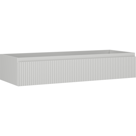 Mexen Rivel meuble de salle de bain sous vasque 120 cm, 1 tiroir, rainuré, gris mat - 91A20-12023-1-BF62