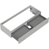 Mexen Rivel meuble de salle de bain sous vasque 120 cm, 1 tiroir, rainuré, gris mat - 91A20-12023-1-BF62