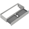 Mexen Rivel meuble de salle de bains sous lavabo 120 cm, 1 tiroir, rainuré, gris mat - 91A20-12023-1-BF62