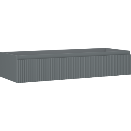 Mexen Rivel meuble de salle de bains sous vasque 120 cm, 1 tiroir, rainuré, gris mat - 91A20-12023-1-BF66