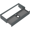 Mexen Rivel meuble de salle de bain sous lavabo 120 cm, 1 tiroir, rainuré, gris mat - 91A20-12023-1-BF66
