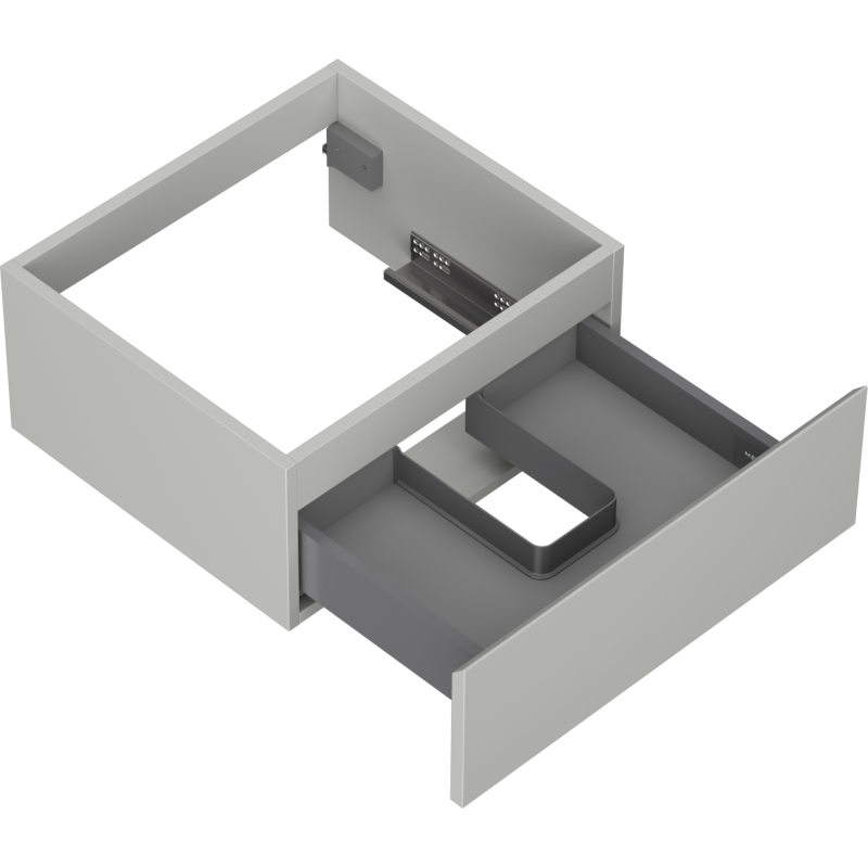 Mexen Orio armoire de salle de bain sous le lavabo 50 cm, 1 tiroir, gris mat - 91A10-05023-1-BF62