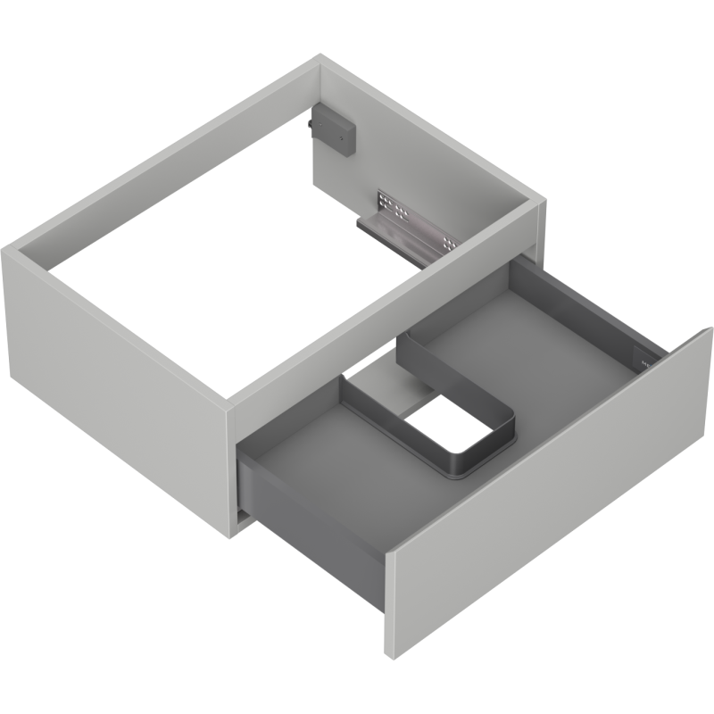 Mexen Orio meuble de salle de bain sous-lavabo 60 cm, 1 tiroir, gris mat - 91A10-06023-1-BF62