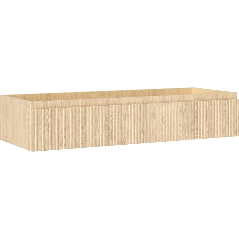 Mexen Rivel meuble de salle de bain sous-vasque 120 cm, 1 tiroir, rainuré, chêne - 91A20-12023-1-BF81