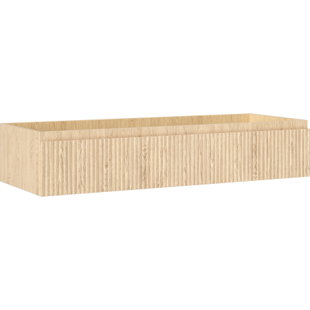 Mexen Rivel meuble de salle de bain sous lavabo 120 cm, 1 tiroir, rainuré, chêne - 91A20-12023-1-BF81