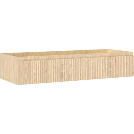 Mexen Rivel meuble de salle de bain sous-vasque 120 cm, 1 tiroir, rainuré, chêne - 91A20-12023-1-BF81