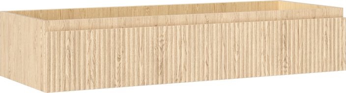 Mexen Rivel meuble de salle de bain sous-vasque 120 cm, 1 tiroir, rainuré, chêne - 91A20-12023-1-BF81