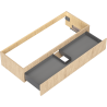 Mexen Rivel meuble de salle de bain sous lavabo 120 cm, 1 tiroir, rainuré, chêne - 91A20-12023-1-BF81
