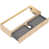 Mexen Rivel meuble de salle de bain sous-vasque 120 cm, 1 tiroir, rainuré, chêne - 91A20-12023-1-BF81