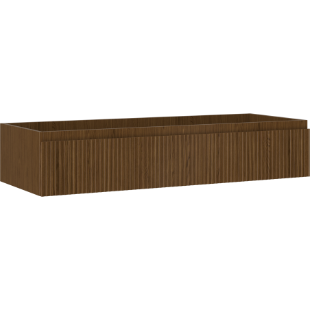 Mexen Rivel meuble sous lavabo de salle de bain 120 cm, 1 tiroir, rainuré, noyer - 91A20-12023-1-BF86