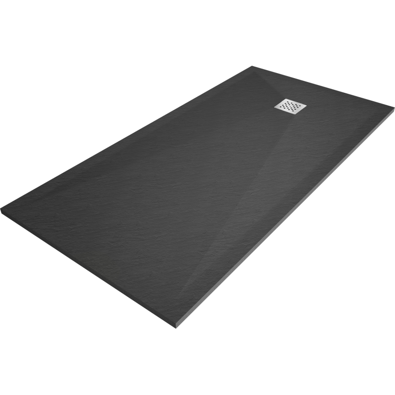 Mexen Stone+ receveur de douche rectangulaire en composite 160 x 80 cm, anthracite - 44718016