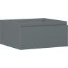 Mexen Orio meuble sous-lavabo 50 cm, 1 tiroir, graphite mat- 91A10-05023-1-BF66