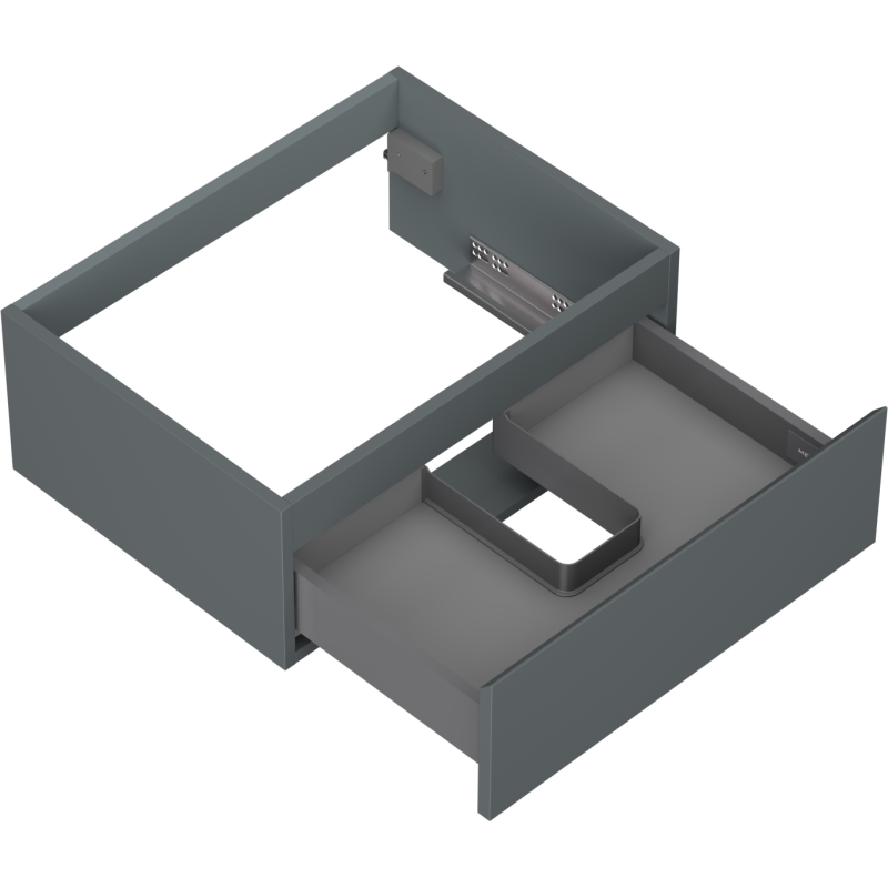 Mexen Orio armoire de salle de bain sous lavabo 60 cm, 1 tiroir, graphite mat - 91A10-06023-1-BF66