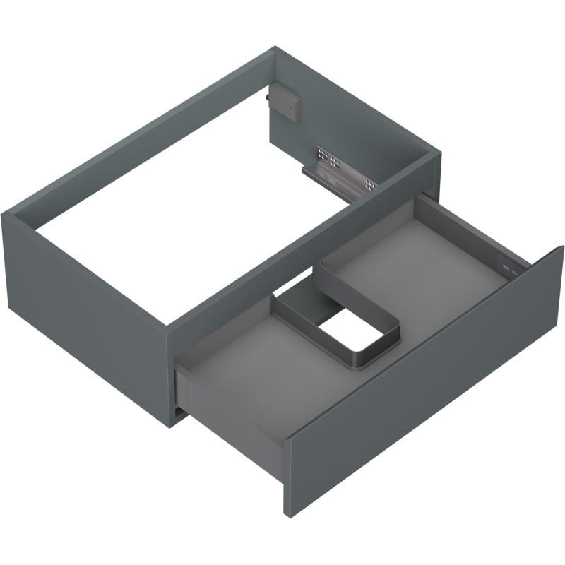 Mexen Orio armoire de salle de bain sous-lavabo 70 cm, 1 tiroir, graphite mat - 91A10-07023-1-BF66