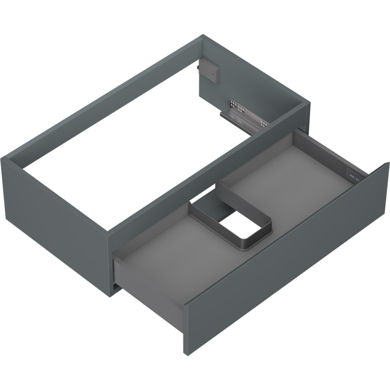 Mexen Orio meuble de salle de bains sous-lavabo 80 cm, 1 tiroir, graphite mat - 91A10-08023-1-BF66