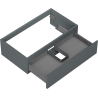 Mexen Orio meuble-lavabo 80 cm, 1 tiroir, graphite mat - 91A10-08023-1-BF66