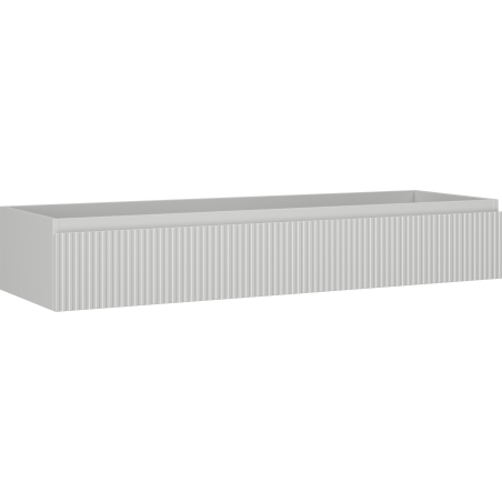 Mexen Rivel armoire de salle de bain sous lavabo 140 cm, 1 tiroir, rainurée, gris mat - 91A20-14023-1-BF62