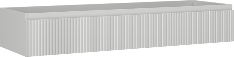 Mexen Rivel armoire de salle de bain sous lavabo 140 cm, 1 tiroir, rainurée, gris mat - 91A20-14023-1-BF62