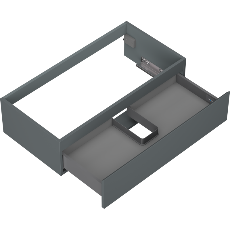 Mexen Orio meuble de salle de bains sous lavabo 90 cm, 1 tiroir, graphite mat - 91A10-09023-1-BF66