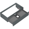 Mexen Orio armoire de salle de bain sous lavabo 90 cm, 1 tiroir, graphite mat - 91A10-09023-1-BF66