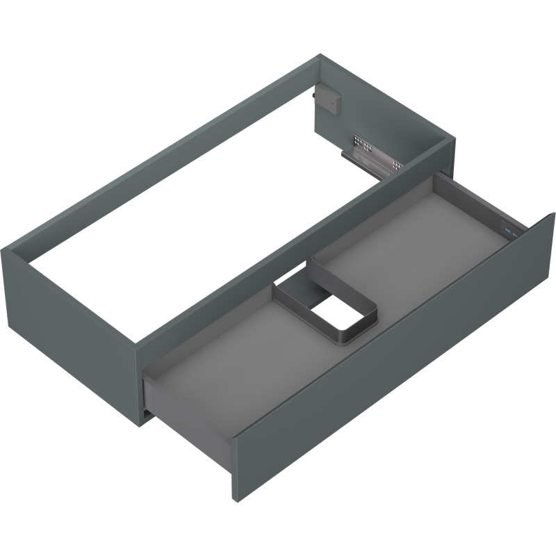 Mexen Orio meuble de salle de bains sous-vasque 100 cm, 1 tiroir, graphite mat - 91A10-10023-1-BF66