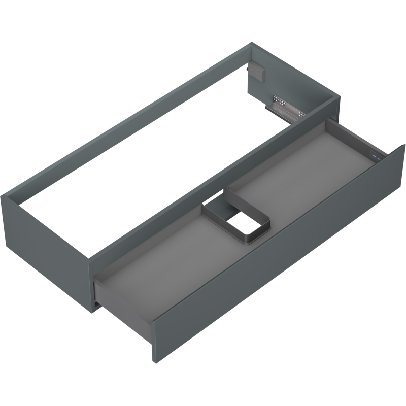 Mexen Orio armoire de salle de bain sous-lavabo 120 cm, 1 tiroir, graphite mat - 91A10-12023-1-BF66