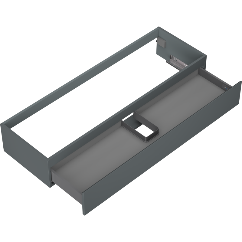 Mexen Orio meuble de salle de bain sous lavabo 140 cm, 1 tiroir, graphite mat - 91A10-14023-1-BF66