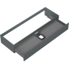 Mexen Rivel armoire de salle de bains sous lavabo 140 cm, 1 tiroir, rainurée, graphite mat - 91A20-14023-1-BF66