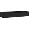 Mexen Rivel meuble de salle de bain sous vasque 140 cm, 1 tiroir, rainuré, noir mat - 91A20-14023-1-BF71