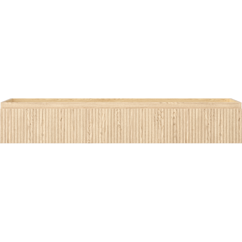 Mexen Rivel meuble de salle de bain sous-vasque 140 cm, 1 tiroir, rainuré, chêne - 91A20-14023-1-BF81