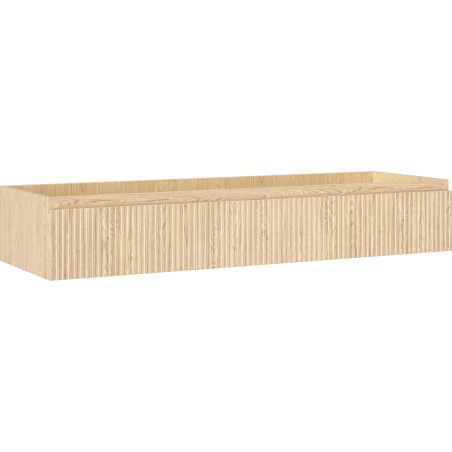 Mexen Rivel meuble de salle de bain sous vasque 140 cm, 1 tiroir, rainuré, chêne - 91A20-14023-1-BF81
