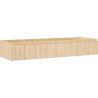 Mexen Rivel meuble de salle de bain sous vasque 140 cm, 1 tiroir, rainuré, chêne - 91A20-14023-1-BF81