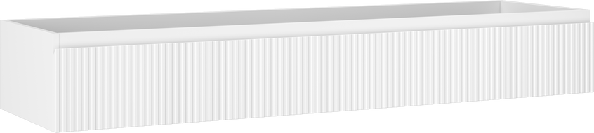 Mexen Rivel meuble de salle de bain sous-vasque 160 cm, 1 tiroir, rainuré, blanc mat - 91A20-16023-1-BF01