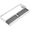Mexen Rivel meuble de salle de bain sous-vasque 160 cm, 1 tiroir, rainuré, blanc mat - 91A20-16023-1-BF01