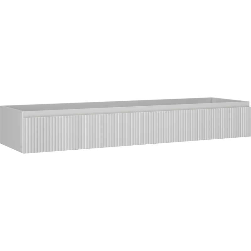 Mexen Rivel meuble de salle de bain sous lavabo 160 cm, 1 tiroir, rainuré, gris mat - 91A20-16023-1-BF62