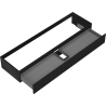 Mexen Rivel meuble de salle de bain sous lavabo 160 cm, 1 tiroir, rainuré, noir mat - 91A20-16023-1-BF71