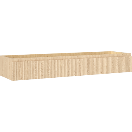 Mexen Rivel meuble de salle de bain sous lavabo 160 cm, 1 tiroir, rainuré, chêne - 91A20-16023-1-BF81