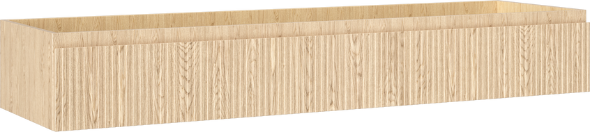 Mexen Rivel meuble de salle de bain sous lavabo 160 cm, 1 tiroir, rainuré, chêne - 91A20-16023-1-BF81