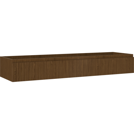 Mexen Rivel meuble sous-lavabo 160 cm, 1 tiroir, rainuré, noyer - 91A20-16023-1-BF86