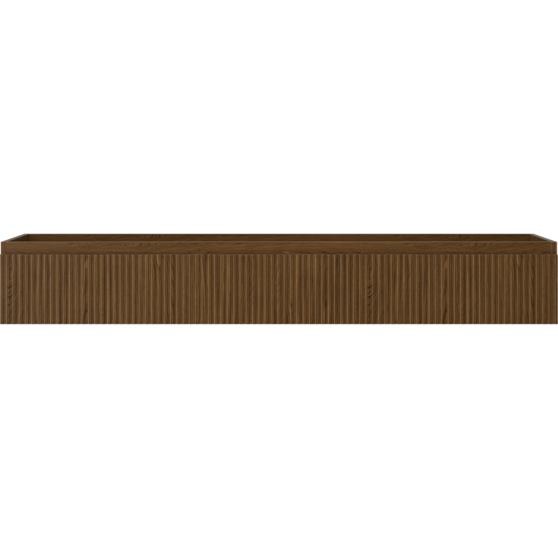 Mexen Rivel meuble de salle de bain sous-lavabo 160 cm, 1 tiroir, rainuré, noyer - 91A20-16023-1-BF86